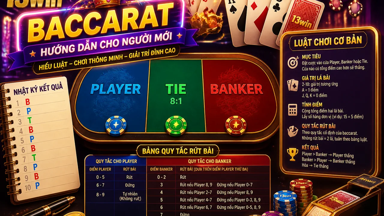 Từ bàn giả lập đến nhật ký quan sát: hướng dẫn chơi baccarat trực tuyến từng bước cho người mới tại 13win