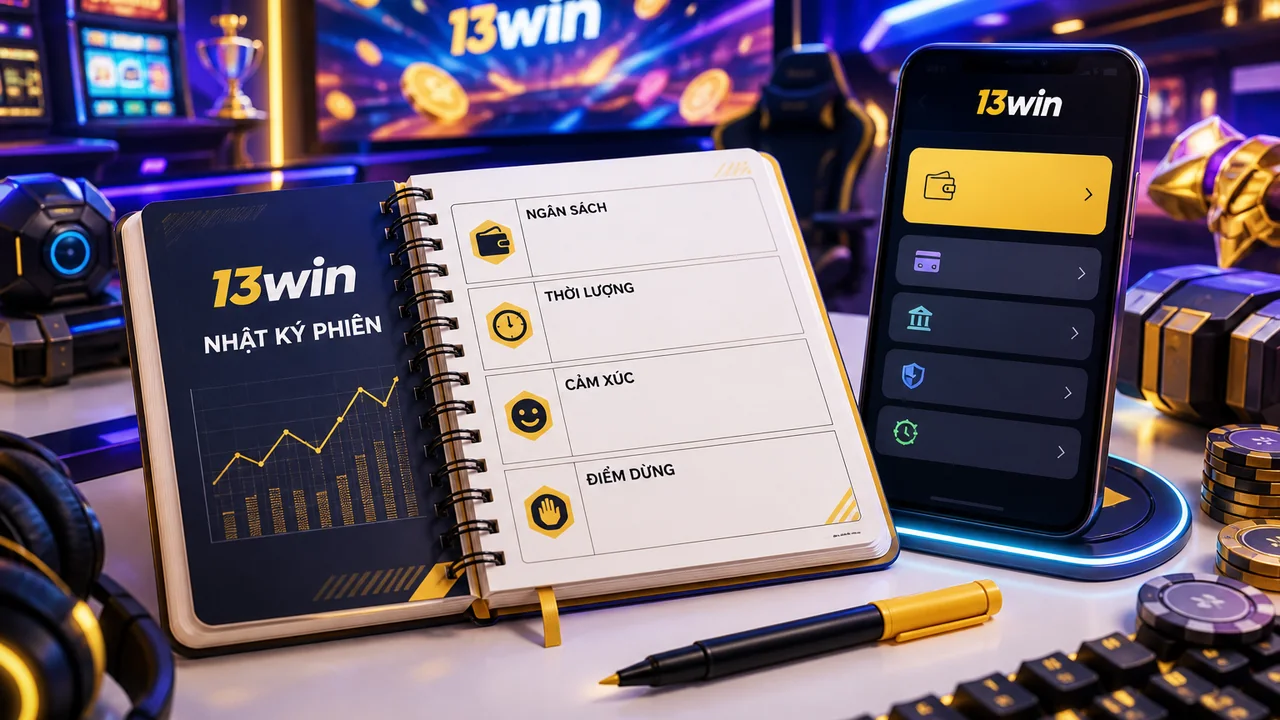Nhật ký phiên và bảng điểm dừng: mẹo quản lý vốn khi chơi 13win cho người mới