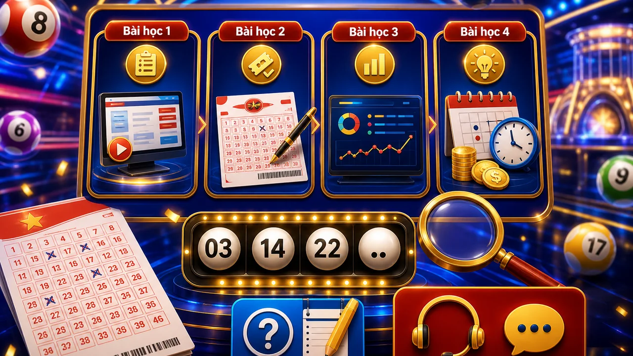 Lộ trình bốn bài học: cách chơi xổ số 13win cho người mới từng bước