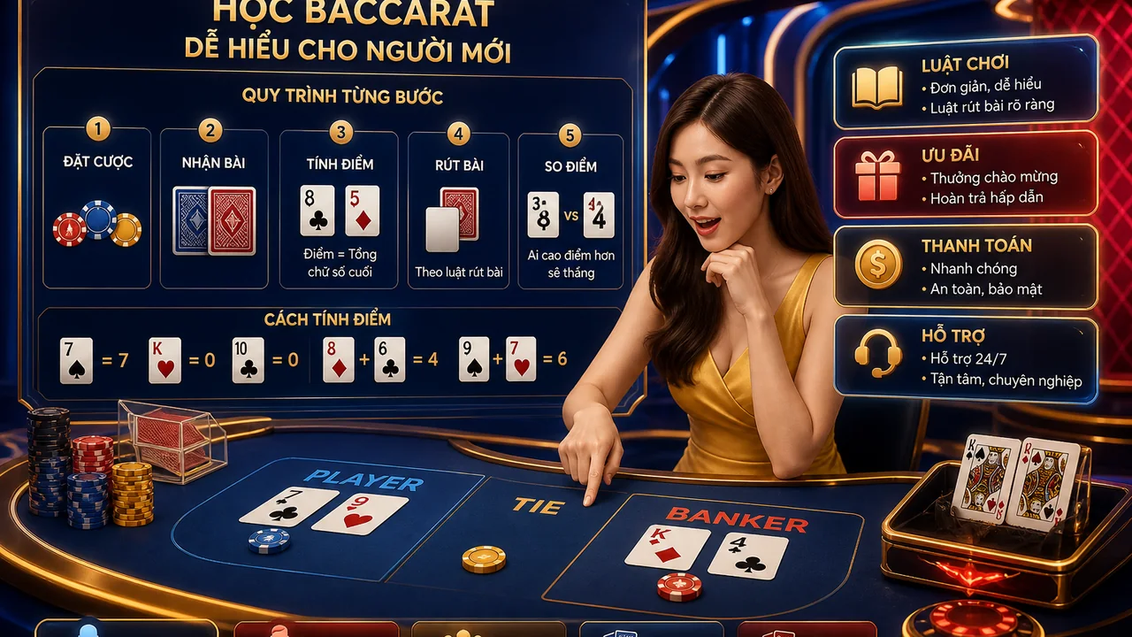 Bắt đầu học baccarat và kiểm tra tài khoản: câu hỏi thường gặp về 13win cho người mới
